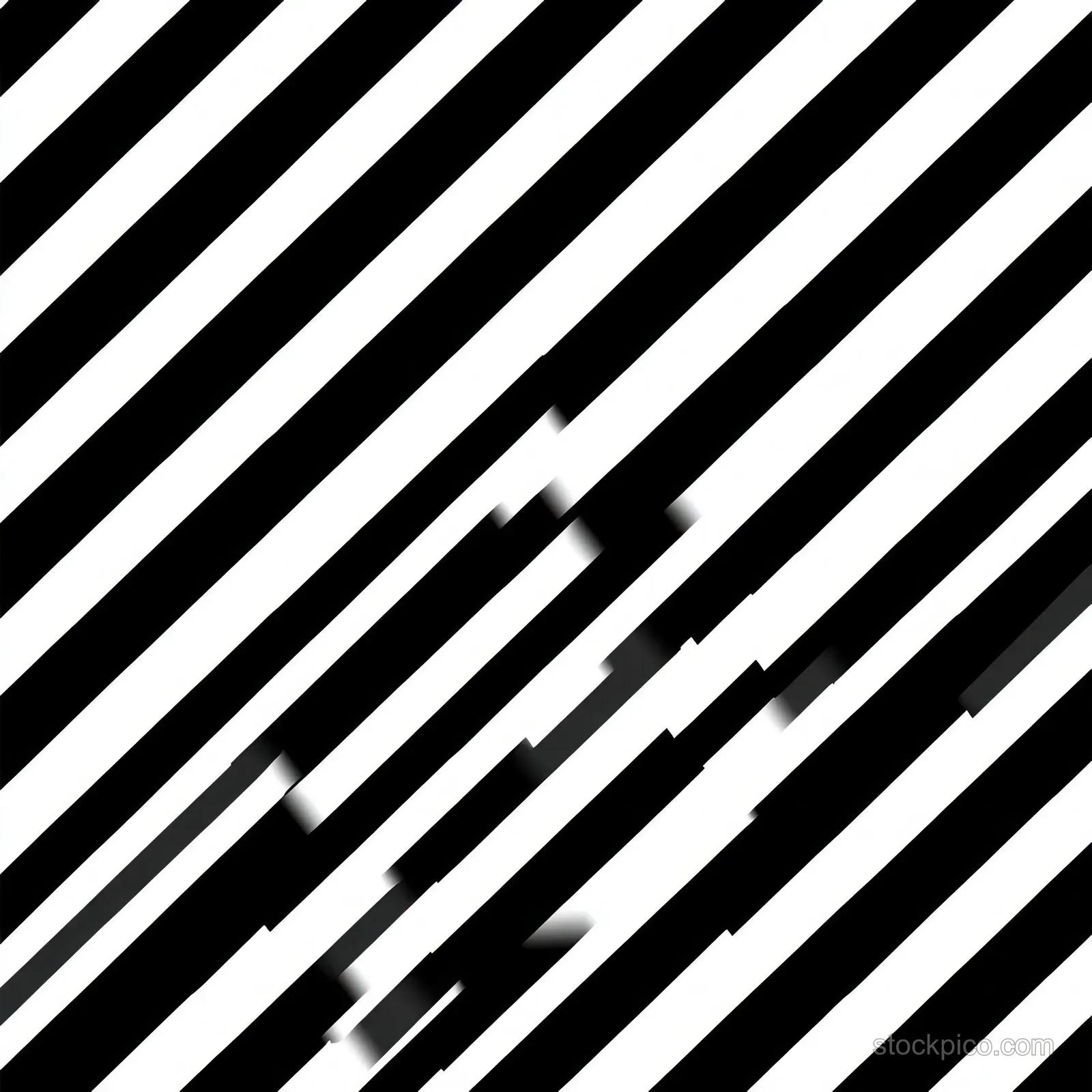 Seamless diagonal black and white stripe pattern with geometric interruptions and sharp high-contrast blocks.