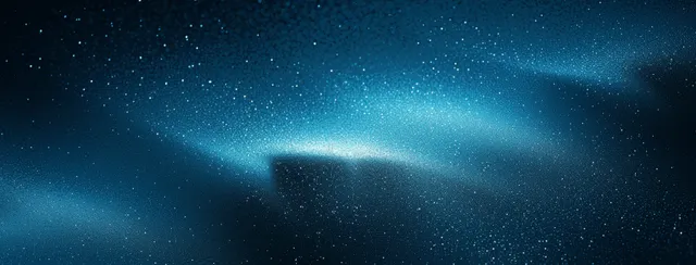 Grainy dark blue gradient night sky with spotlight glow and stardust texture