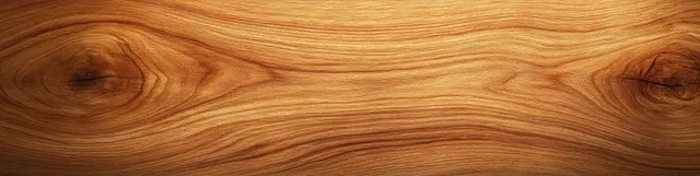 Close-up cherry wood plank surface with warm brown grain patterns and subtle knots.