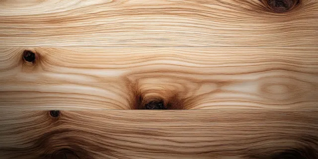 Light pine wood texture with natural grain lines and knots, flat background