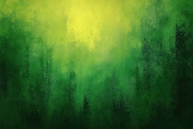 Vibrant green and yellow abstract background with distressed grunge and glossy glow