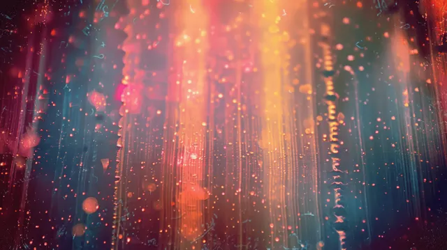 Aurora borealis glow behind cinematic film grain with dust and vertical light leaks